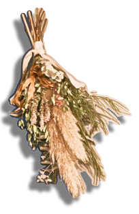 草花の装飾画像