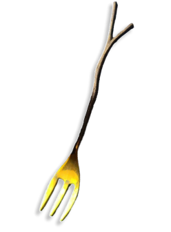 カフェ・トウカで使われているフォークの画像